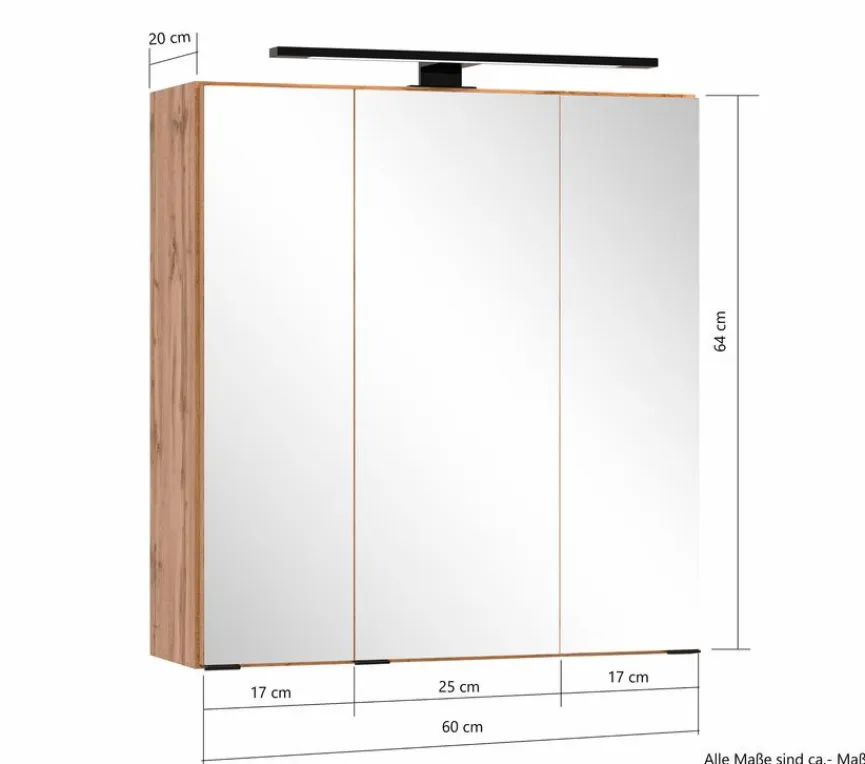 Held-Möbel Spiegelschränke|Spiegelschrank Paris