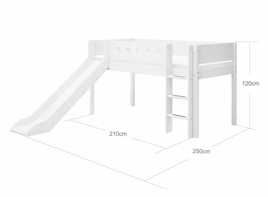 Discount Spielbett White 90 x 200 cm Kinder Kinderbetten|Kinderbetten