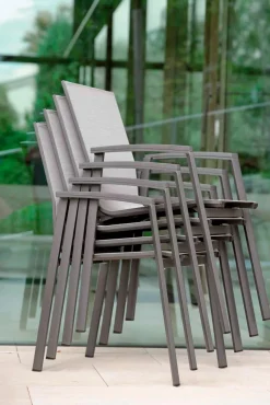 Stern Stapelstuhl New Top, Alu/Textilen