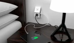 REV Steckdosenadapter USB / Induktion