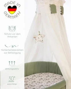 Kinder Mionido Stubenwagen & Babywiegen|Stubenwagen & Babywiegen|Stubenwagen Lounge 85 x 45 cm