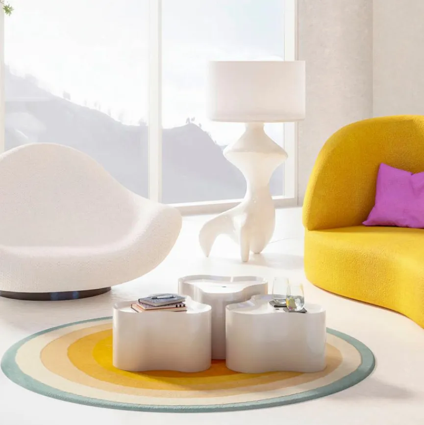 KARE X KARIM RASHID Moderne Teppiche|Teppich Aura Circle 57762