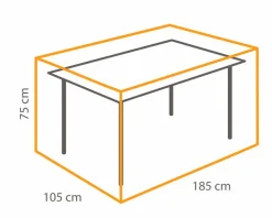 Winza Outdoor Covers Schutzhüllen|Tisch-Schutzhülle 105 x 75 x 185 cm