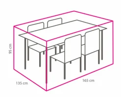 Winza Outdoor Covers Schutzhüllen|Tisch-Schutzhülle 135 x 95 x 165 cm