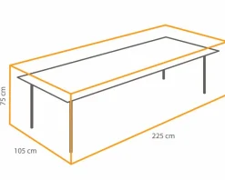 Online Tisch-Schutzhülle 105 x 75 x 225 cm Schutzhüllen