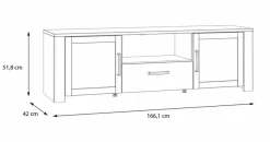 FORTE Kommoden|Wohnwände & Tv-Lowboards|TV-Lowboard Bohol