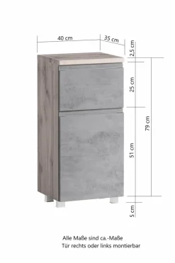 Held-Möbel Badschränke|Unterschrank Monza