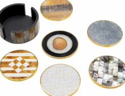 KARE DESIGN Bar- & Weinzubehör|Untersetzer Nature 6tlg.