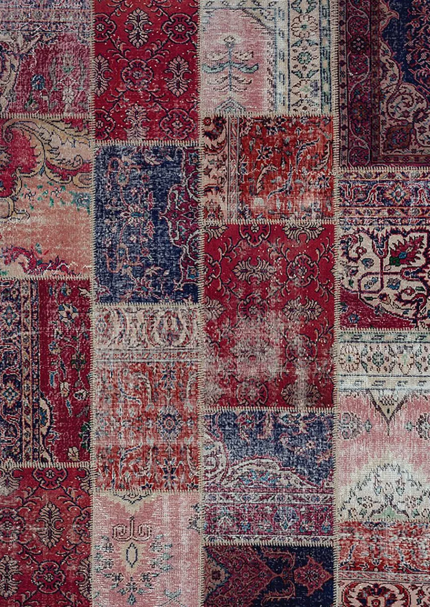 New Vintage Teppich Patchwork 200 x 300 cm Vintage Teppiche