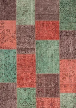 Vintage Teppich Patchwork 170 x 240 cm Vintage Teppiche