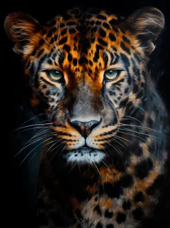 EUROART Wandbild 60 x 80 cm Amazing Leopard