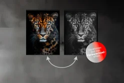 EUROART Wandbild 60 x 80 cm Amazing Leopard