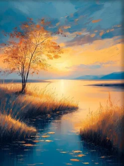 Online Wandbild 60 x 80 cm Atmospheric Landscape II Bilder Mit Rahmen