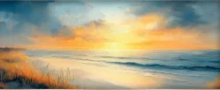 EUROART Wandbild 50 x 120 cm Atmospheric Beach V