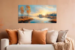New Wandbild 55 x 115 cm Atmospheric Landscape VI Bilder Ohne Rahmen