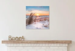 EUROART Wandbild 55 x 55 cm Beautiful Sunset VIII