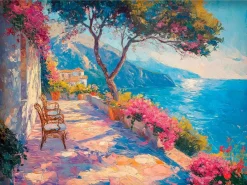 EUROART Bilder Mit Rahmen|Wandbild 60 x 80 cm Beautiful View I