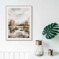 Reinders Bilder Mit Rahmen|Bilder Nach Themen|Wandbild 30 x 40 cm Bergsee