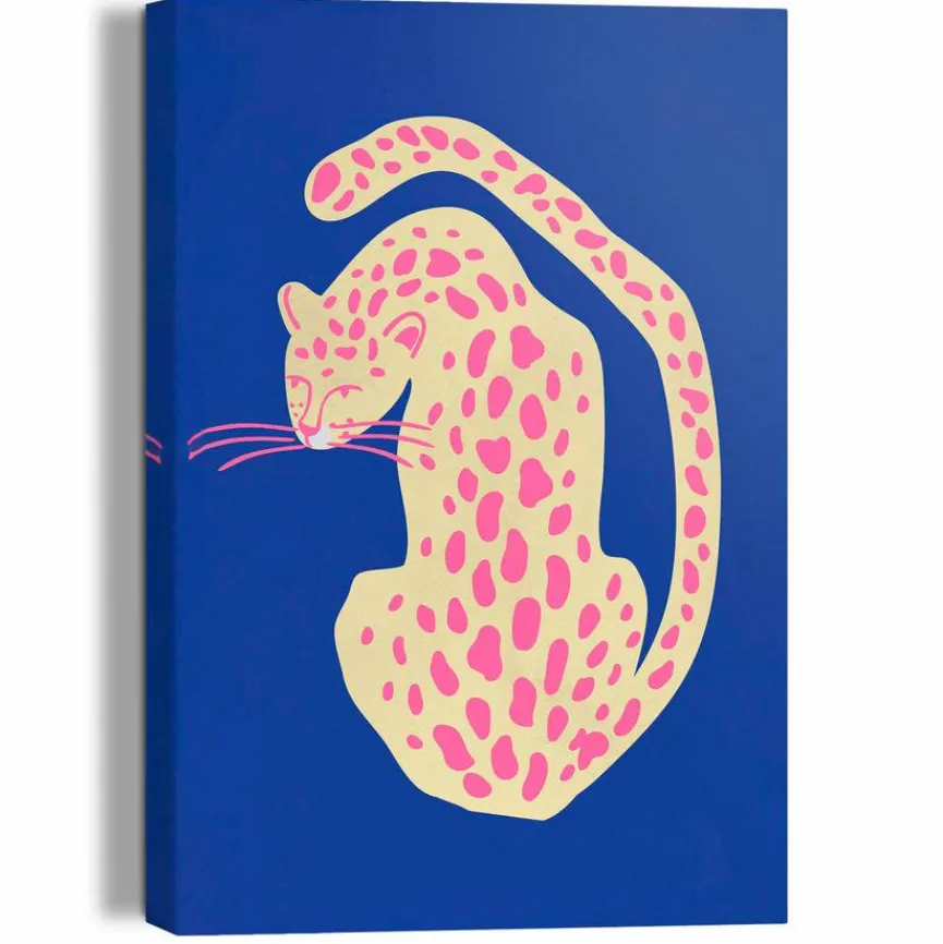 Reinders Wandbild 20 x 30 cm Blue Pink Cat