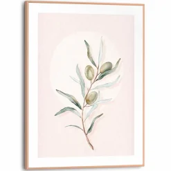 New Wandbild 30 x 40 cm Circle Olives Bilder Mit Rahmen