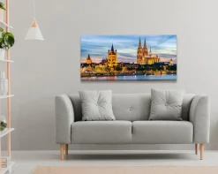 EUROART Bilder Nach Themen|Wandbild 55 x 115 cm Cologne panorama VI