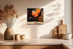 EUROART Wandbild 30 x 30 cm Colourful Cocktails X