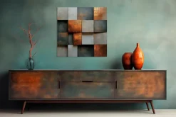 Discount Wandbild 50 x 50 cm Copper Abstract IV Bilder Ohne Rahmen