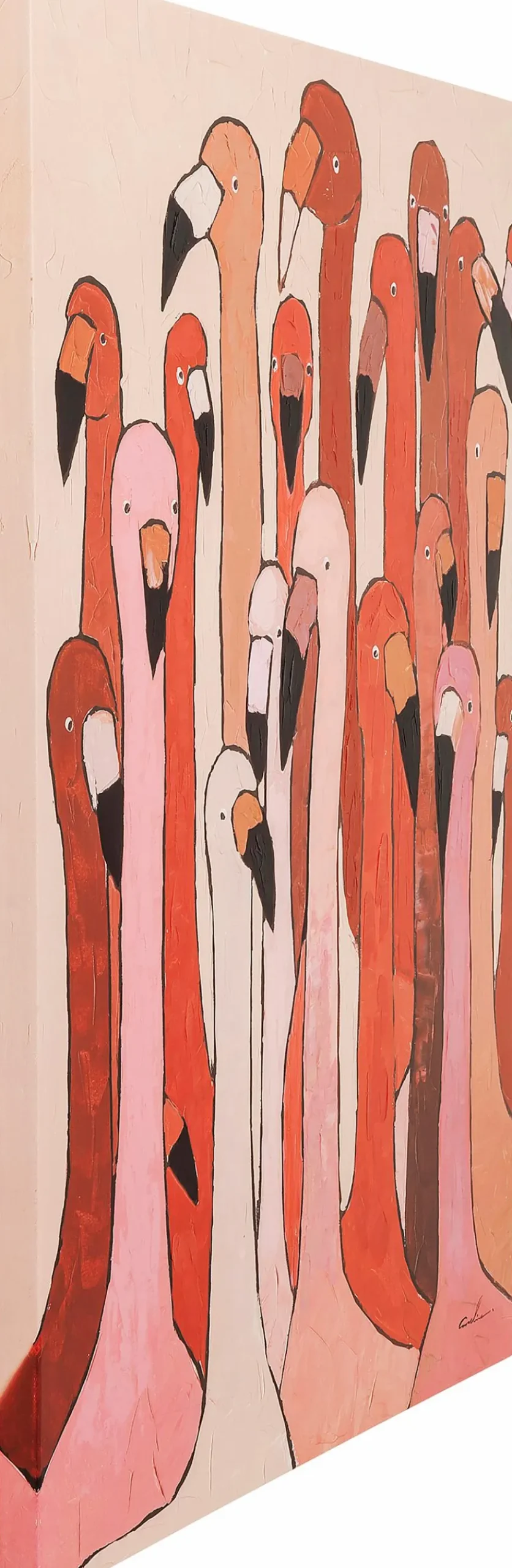 KARE DESIGN Wandbild 120 x 90 cm Flamingo Meeting