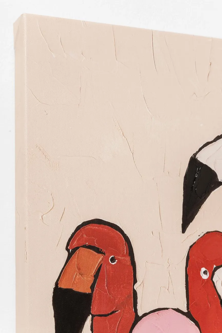 KARE DESIGN Wandbild 120 x 90 cm Flamingo Meeting