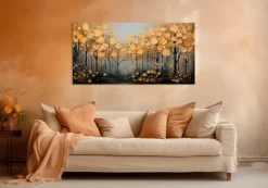 EUROART Wandbild 50 x 100 cm en Leaves III