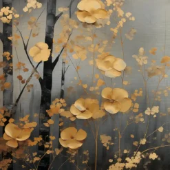 EUROART Wandbild 30 x 30 cm en Leaves III