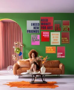 Outlet Wandbild 40 x 60 cm Green Flag 56792 Bilder Mit Rahmen|Bilder Nach Themen