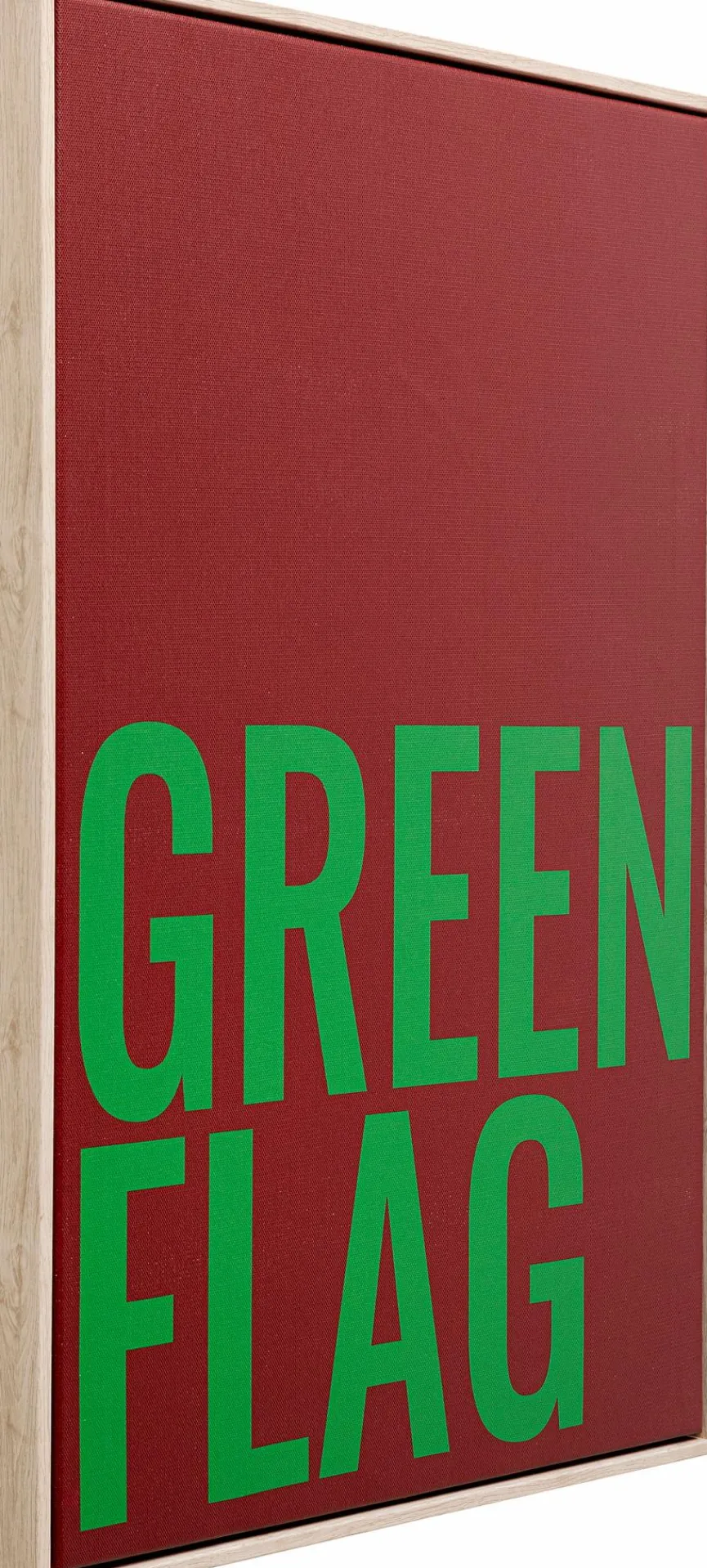 Outlet Wandbild 40 x 60 cm Green Flag 56792 Bilder Mit Rahmen|Bilder Nach Themen