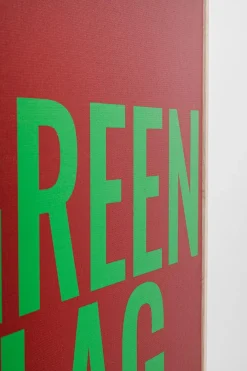 Outlet Wandbild 40 x 60 cm Green Flag 56792 Bilder Mit Rahmen|Bilder Nach Themen