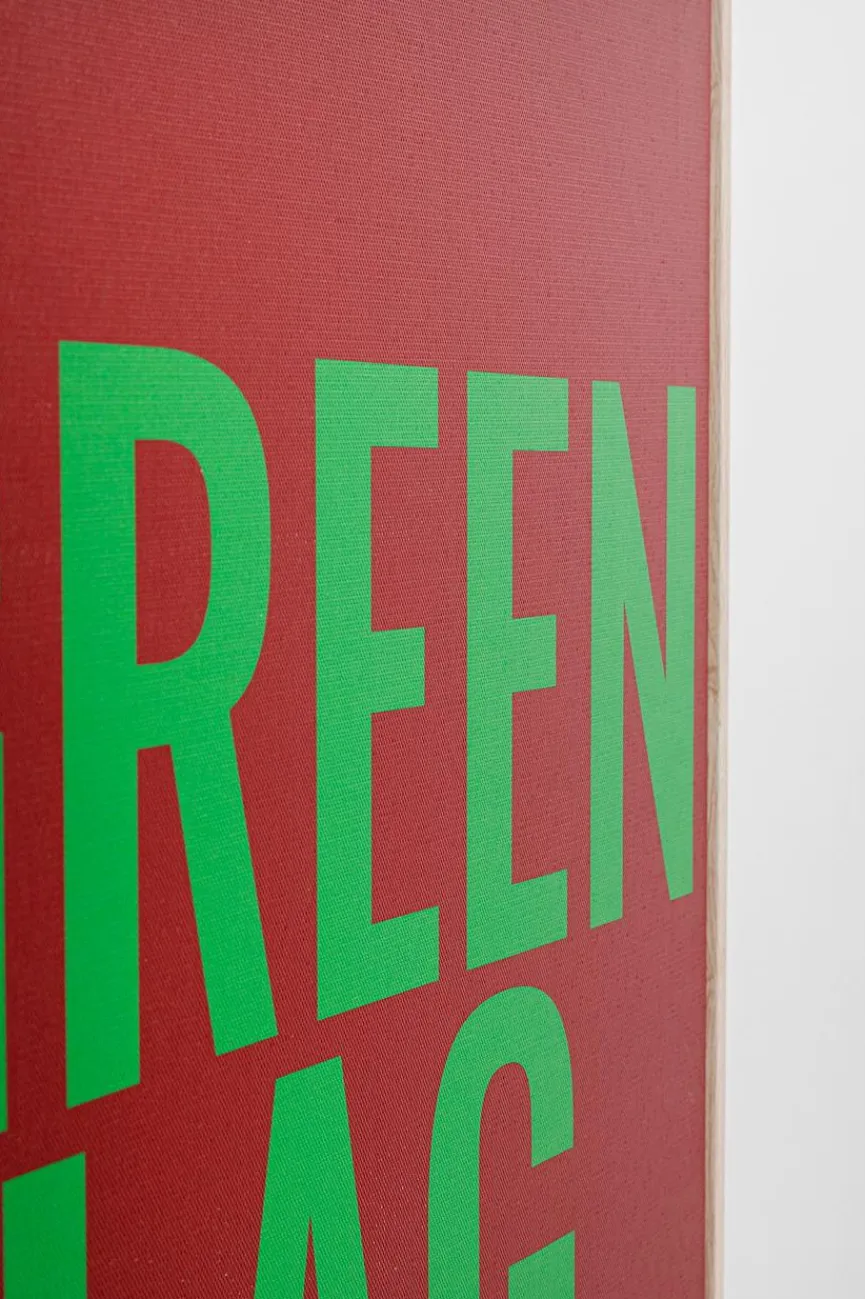 Outlet Wandbild 40 x 60 cm Green Flag 56792 Bilder Mit Rahmen|Bilder Nach Themen