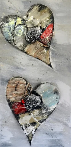 Bilder Ohne Rahmen|Wandbild 30 x 60 cm Hearts