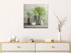 EUROART Bilder Ohne Rahmen|Wandbild 55 x 55 cm Indoor Garden