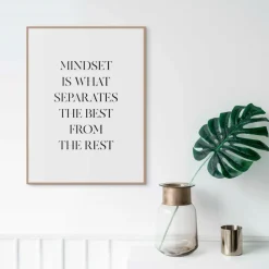 Sale Wandbild 30 x 40 cm Mindset Bilder Mit Rahmen