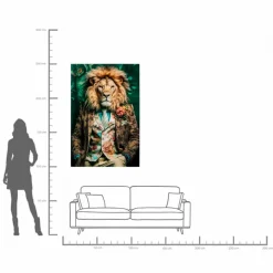 KARE DESIGN Wandbild 100 x 150 cm Mister Lion