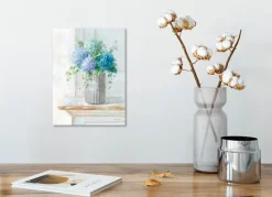 EUROART Bilder Ohne Rahmen|Wandbild 30 x 40 cm Morning Hydrangeas I