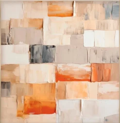 EUROART Bilder Mit Rahmen|Wandbild 30 x 30 cm Natural Harmony I