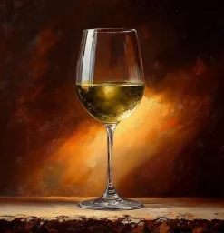 EUROART Wandbild 30 x 30 cm Shimmering Wine I