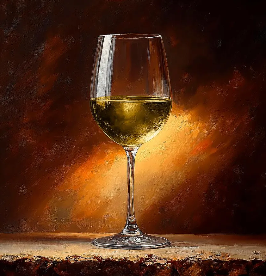 EUROART Wandbild 30 x 30 cm Shimmering Wine I