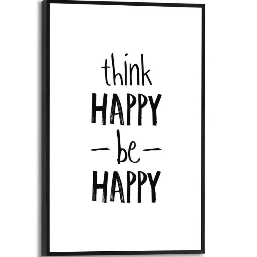 Online Wandbild 20 x 30 cm Think Happy Bilder Mit Rahmen|Bilder Nach Themen