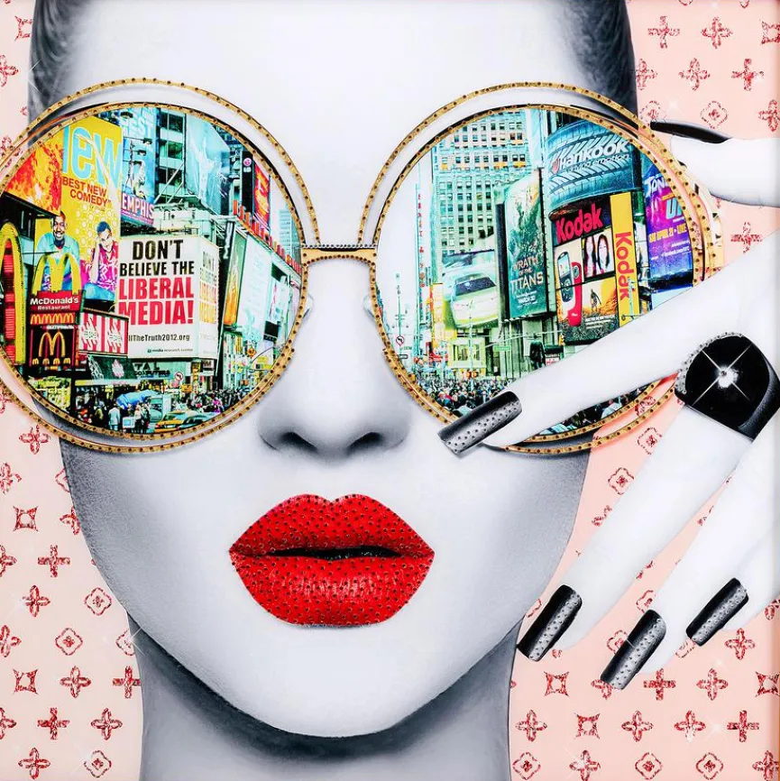 Online Wandbild 120 x 120 cm Times Square View 56218 Bilder Mit Rahmen|Bilder Nach Themen