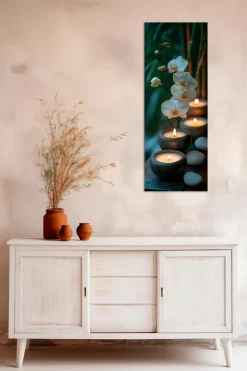 EUROART Wandbild 30 x 80 cm Warm Zen VIII