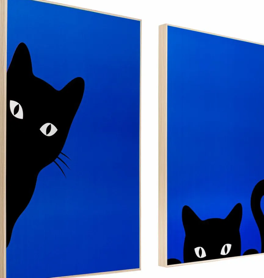 Best Wandbild 2x 40 x 60 cm Ciao Gatto 56298 2er Set Bilder Nach Themen|Bilder Mit Rahmen