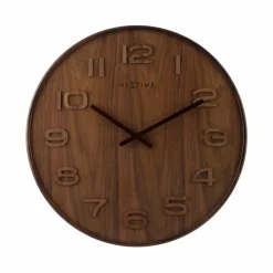 Nextime Wanduhren|Wanduhr Wood Wood Ø 35 cm