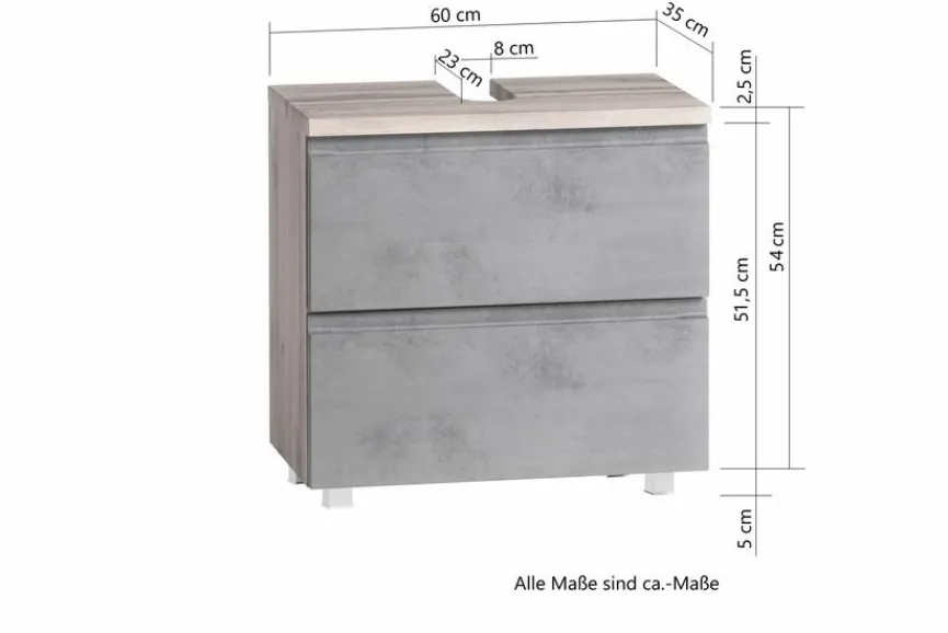 Held-Möbel Waschbeckenunterschränke|Waschbeckenunterschrank Monza
