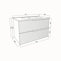 Clearance Waschbeckenunterschrank Sidney Waschbeckenunterschränke